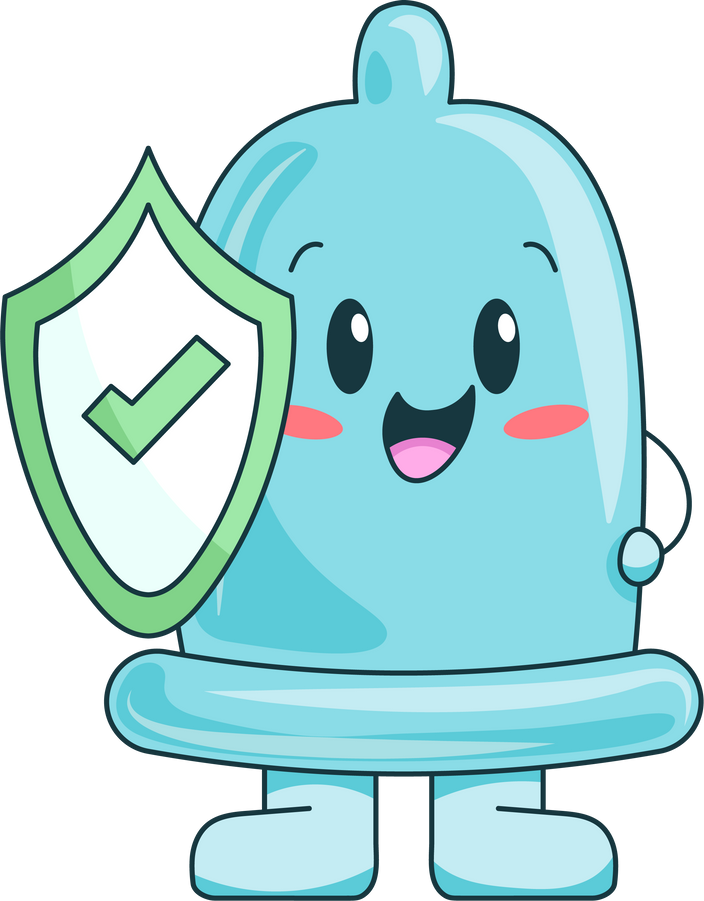 Condom Character Design Element